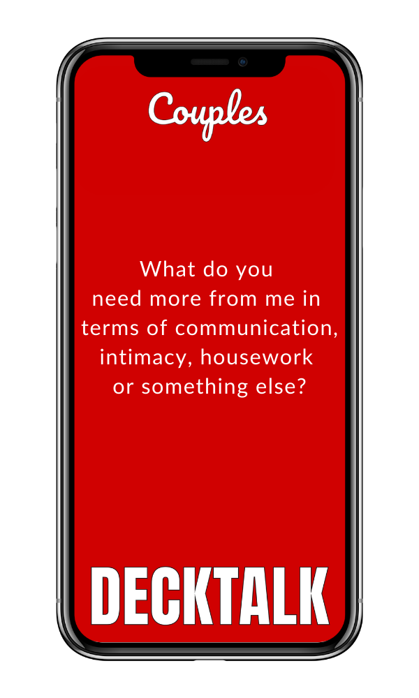 Couples conversation deck