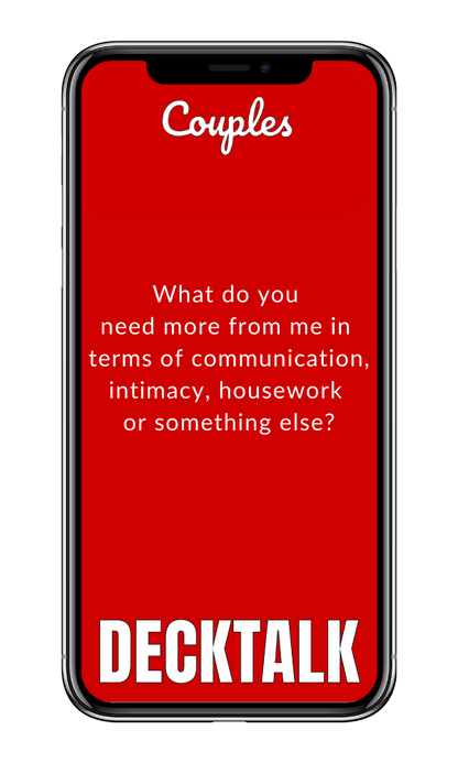 Couples conversation deck